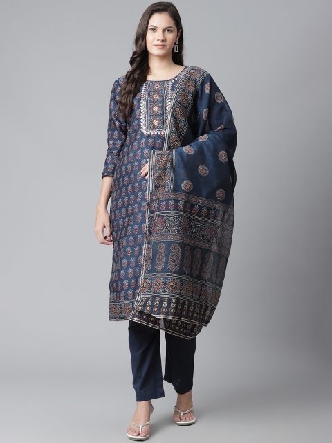 Readiprint Fashions Navy Blue & Rust Red Ethnic Motifs Print Unstitched Dress Material
Readiprint Fashions Navy Blue & Rust Red Ethnic Motifs Print Unstitched Dress Material