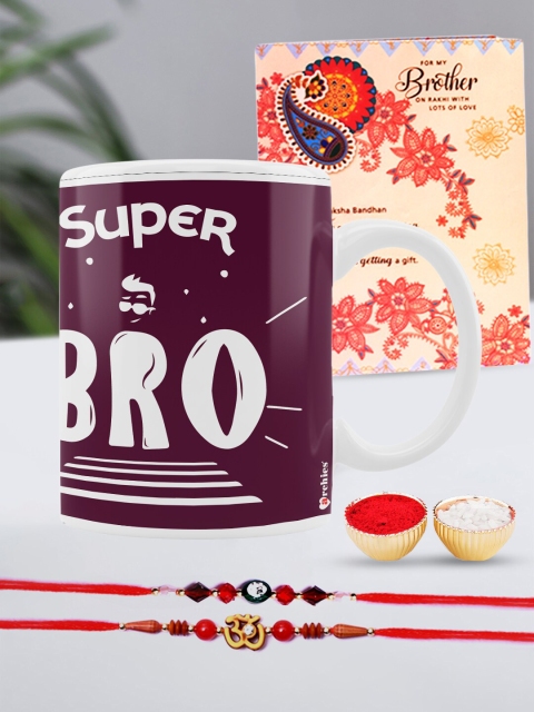 Archies Special Combo Set of 5 Rakhis with Coffee Mug, Greeting Card & Roli-Chawal, Multi
Archies Special Combo Set of 5 Rakhis with Coffee Mug, Greeting Card & Roli-Chawal, Multi