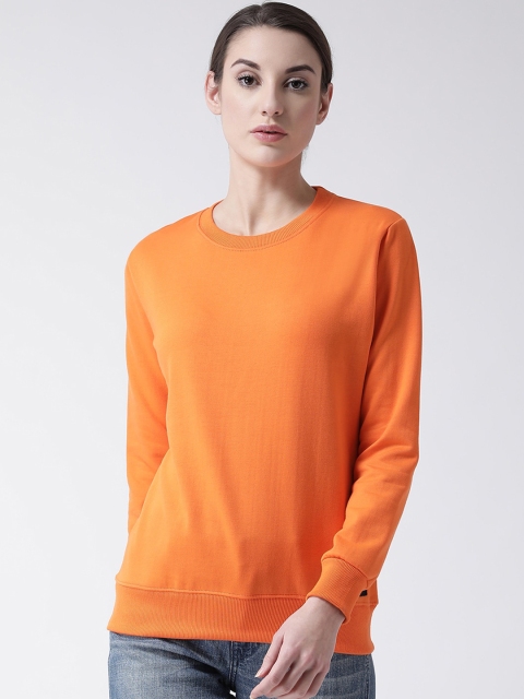 GRIFFEL Women Orange Sweatshirt