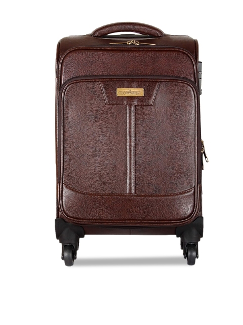 THE CLOWNFISH Brown Solid Path Breaker Leatherette Soft-Sided Medium Trolley Suitcase
THE CLOWNFISH Brown Solid Path Breaker Leatherette Soft-Sided Medium Trolley Suitcase