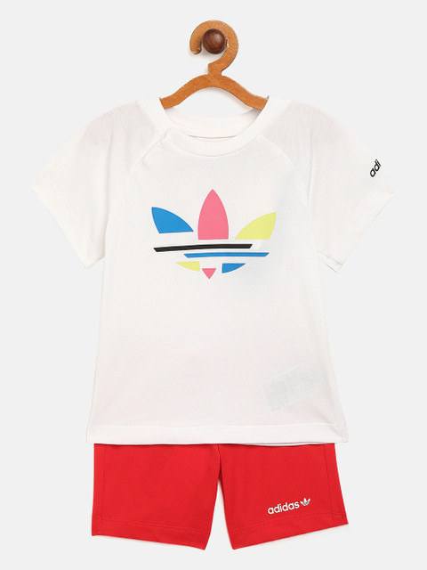 ADIDAS Originals Kids White & Red Adicolor Pure Cotton Shorts & Tee Set
ADIDAS Originals Kids White & Red Adicolor Pure Cotton Shorts & Tee Set