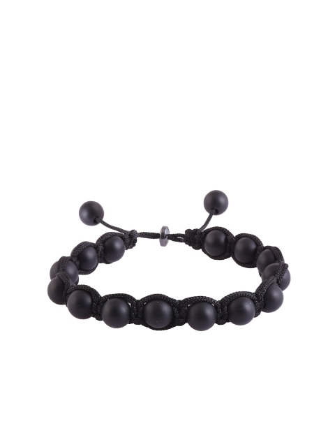 Tistabene Men Black Rhodium-Plated Hand Made Threaded Colored Stones Link Bracelet
Tistabene Men Black Rhodium-Plated Hand Made Threaded Colored Stones Link Bracelet
