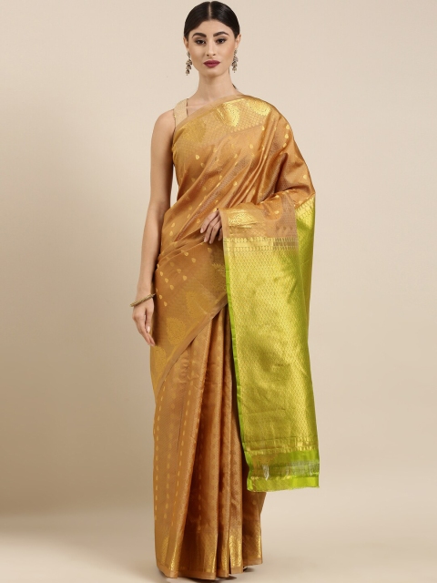 The Chennai Silks Beige & Green Ethnic Motifs Woven Design Pure Silk Dharmavaram Saree
The Chennai Silks Beige & Green Ethnic Motifs Woven Design Pure Silk Dharmavaram Saree