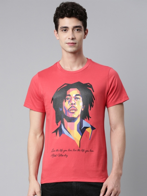 QUANCIOUS Men Coral Graphic Printed Sustainable T-shirt