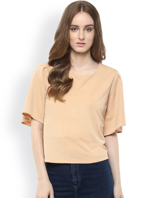 Harpa Women Beige Solid Regular Top
Harpa Women Beige Solid Regular Top