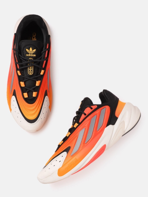 ADIDAS Originals Men Orange & Off-White OZELIA Colourblocked Sustainable Sneakers
ADIDAS Originals Men Orange & Off-White OZELIA Colourblocked Sustainable Sneakers