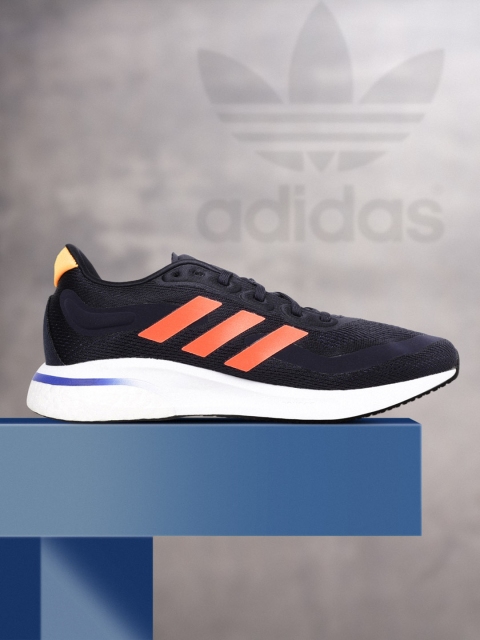 ADIDAS Men Navy Blue & Coral Orange Woven Design Sustainable Supernova Running Shoes
ADIDAS Men Navy Blue & Coral Orange Woven Design Sustainable Supernova Running Shoes