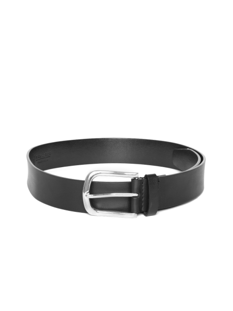 Park Avenue Men Black Solid Leather Formal Belt
