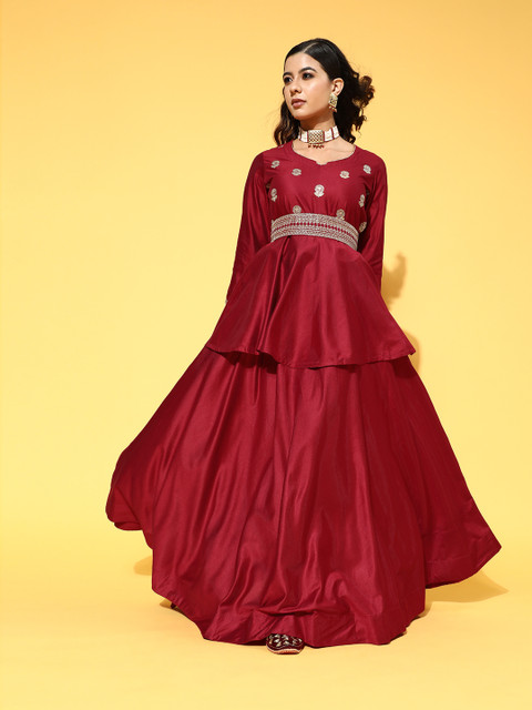 Indo Era Blazing Red Sleek Lehenga with Embroidered Choli
Indo Era Blazing Red Sleek Lehenga with Embroidered Choli