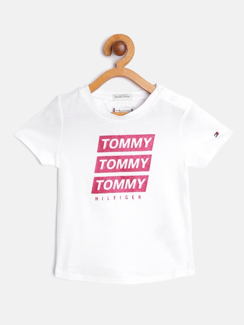 Tommy Hilfiger Girls White Pink Brand Logo Print Organic Pure Cotton Organic Cotton T-shirt
Tommy Hilfiger Girls White Pink Brand Logo Print Organic Pure Cotton Organic Cotton T-shirt