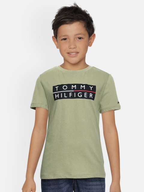 Tommy Hilfiger Boys Olive Green Typography Printed Pure Cotton Organic Cotton T-shirt
Tommy Hilfiger Boys Olive Green Typography Printed Pure Cotton Organic Cotton T-shirt