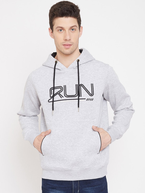 98 Degree North Men Grey Embroidered Hooded Sweatshirt 
98 Degree North Men Grey Embroidered Hooded Sweatshirt