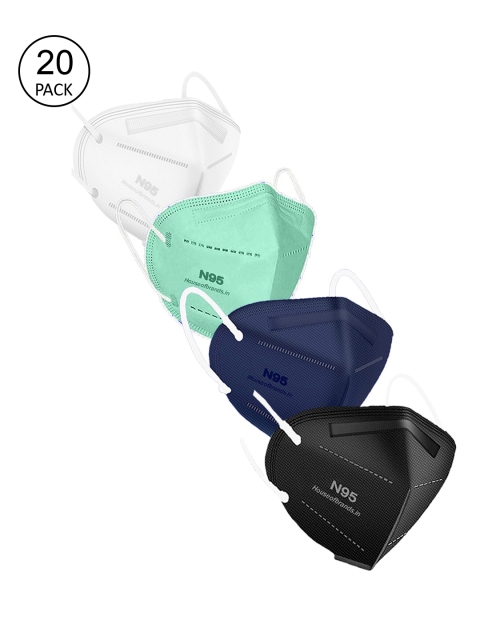 Swiss Design Unisex Pack Of 20 Solid 5-Ply Disposable Anti-Pollution Outdoor N95 Masks, White
Swiss Design Unisex Pack Of 20 Solid 5-Ply Disposable Anti-Pollution Outdoor N95 Masks, White