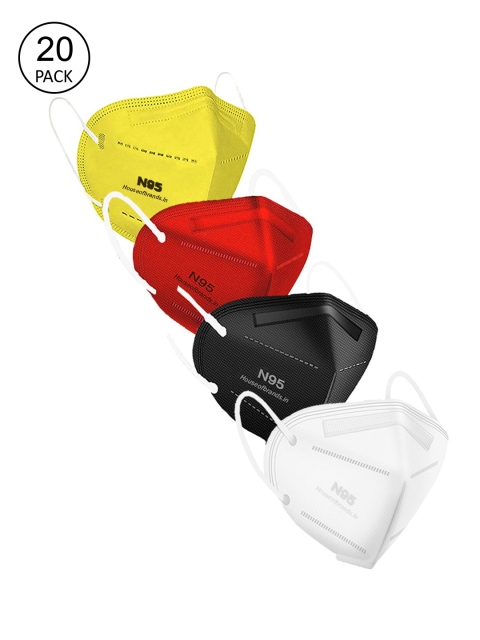 Swiss Design Adults Pack Of 20 Solid 5-Ply Disposable Anti-Pollution Outdoor N95 Masks, Yellow
Swiss Design Adults Pack Of 20 Solid 5-Ply Disposable Anti-Pollution Outdoor N95 Masks, Yellow