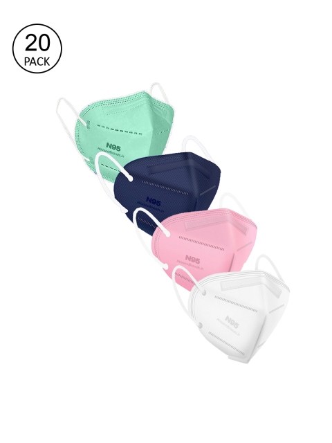 Swiss Design Unisex Pack Of 20 Solid 5-Ply Disposable Anti-Pollution Outdoor N95 Masks, Navy blue
Swiss Design Unisex Pack Of 20 Solid 5-Ply Disposable Anti-Pollution Outdoor N95 Masks, Navy blue