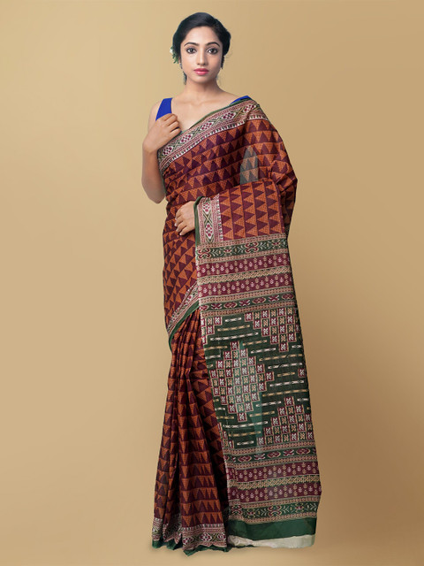 Unnati Silks Burgundy & Brown Pure Krisha Summer Cotton Handloom Sustainable Kovai Saree
Unnati Silks Burgundy & Brown Pure Krisha Summer Cotton Handloom Sustainable Kovai Saree