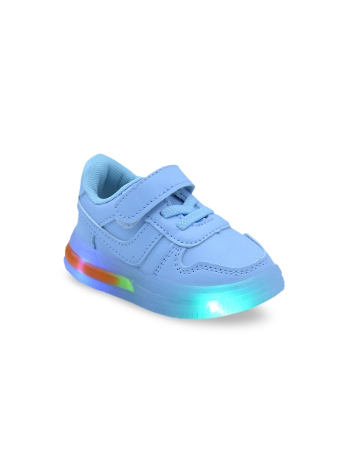 FEETWELL SHOES Unisex Kids Blue Striped Sneakers