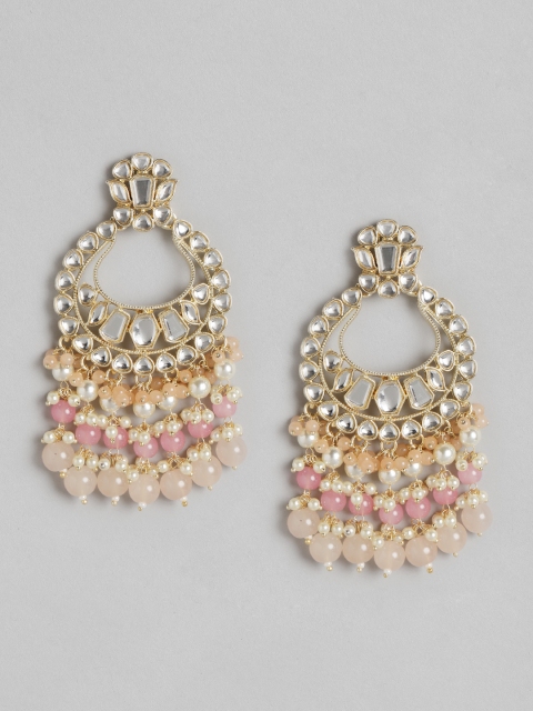 Melani Borsa Peach-Coloured Gold-Plated Kundan Studded & Beaded Handcrafted Chandbalis
Melani Borsa Peach-Coloured Gold-Plated Kundan Studded & Beaded Handcrafted Chandbalis
