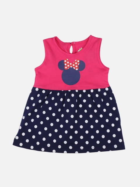 Bodycare First Infant Girls Fuchsia & Navy Blue Minnie & Polka Dot Printed A-Line Dress
Bodycare First Infant Girls Fuchsia & Navy Blue Minnie & Polka Dot Printed A-Line Dress