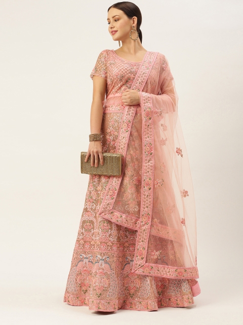 LADUSAA Pink Embellished Sequinned Semi-Stitched Lehenga & Unstitched Blouse With Dupatta
LADUSAA Pink Embellished Sequinned Semi-Stitched Lehenga & Unstitched Blouse With Dupatta