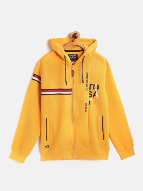 Monte Carlo Boys Yellow Hooded Sweatshirt
