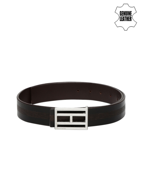 Tommy Hilfiger Men Black & Brown Reversible Belt