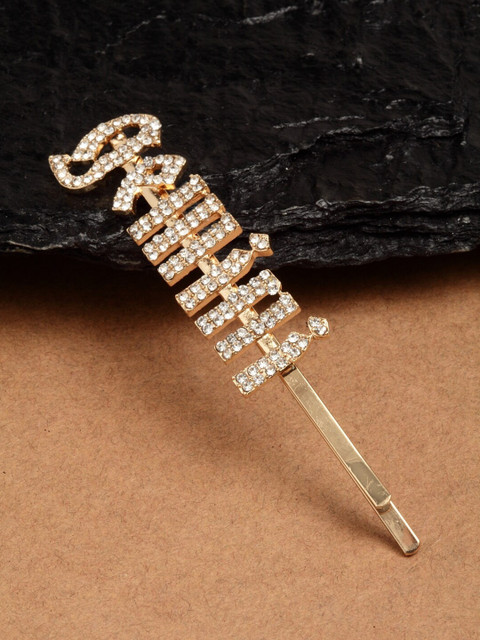 Ferosh Gold Gemini Embellished Bobby Pin 
Ferosh Gold Gemini Embellished Bobby Pin