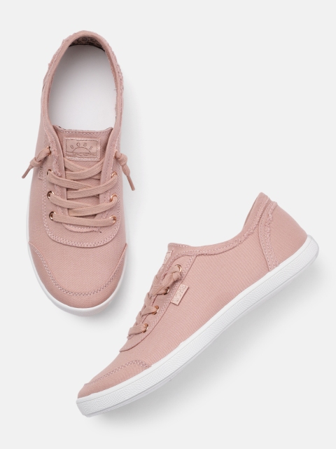 Skechers Women Pink Bobs B Cute Slip-On Sneakers