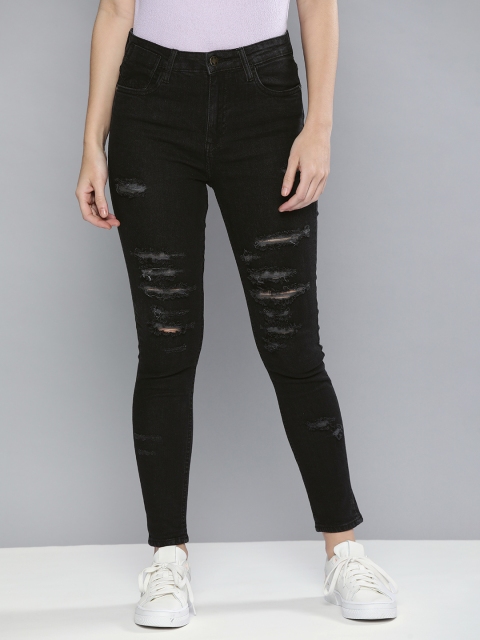 Kook N Keech Women Black Super Skinny Fit Mildly Distressed Heavy Fade Stretchable Jeans
Kook N Keech Women Black Super Skinny Fit Mildly Distressed Heavy Fade Stretchable Jeans