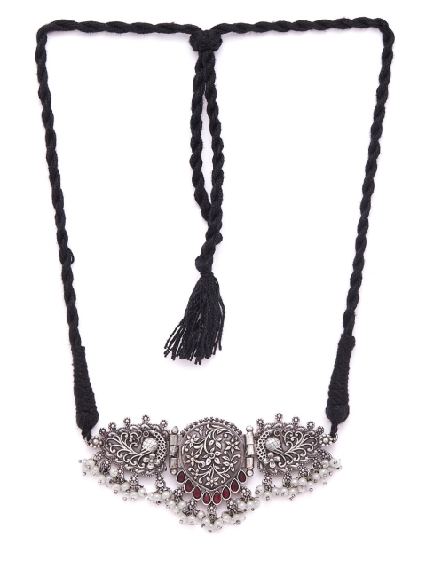 GloBox By ZeroKaata Silver-Toned & Black Brass Silver-Plated Oxidised Necklace
GloBox By ZeroKaata Silver-Toned & Black Brass Silver-Plated Oxidised Necklace