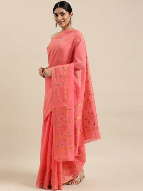 The Chennai Silks Classicate Peach-Coloured Ethnic Motifs Pure Cotton Venkatgiri Saree
The Chennai Silks Classicate Peach-Coloured Ethnic Motifs Pure Cotton Venkatgiri Saree