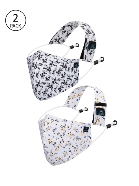 CENWELL Adults Pack of 2 White Reusable 6-Ply 3D Cloth Masks with Detachable Headband
CENWELL Adults Pack of 2 White Reusable 6-Ply 3D Cloth Masks with Detachable Headband