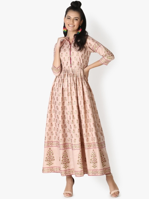 OM SAI LATEST CREATION Women Peach-Coloured Ethnic Motifs Foil Printed Anarkali Kurta
OM SAI LATEST CREATION Women Peach-Coloured Ethnic Motifs Foil Printed Anarkali Kurta