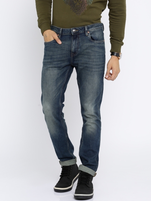 Ed Hardy Men Blue Slim Fit Jeans