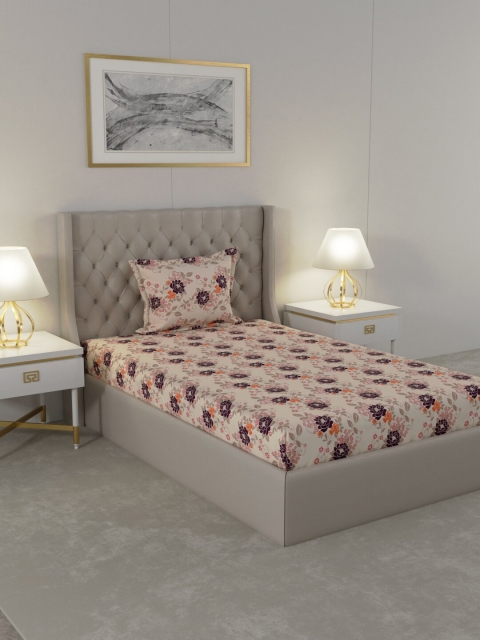 Raymond Home Pink & Purple Floral 104 TC Cotton Single Bedsheet with 1 Pillow Covers
Raymond Home Pink & Purple Floral 104 TC Cotton Single Bedsheet with 1 Pillow Covers