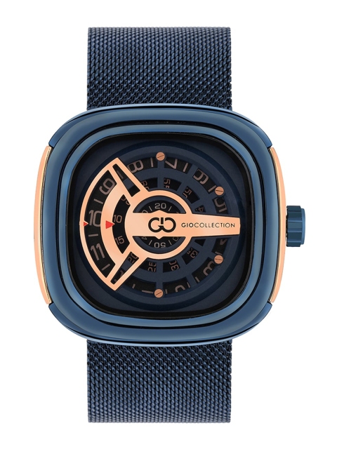 GIO COLLECTION Men Blue Skeleton Dial & Blue Bracelet Style Analogue Watch G3012-33
GIO COLLECTION Men Blue Skeleton Dial & Blue Bracelet Style Analogue Watch G3012-33