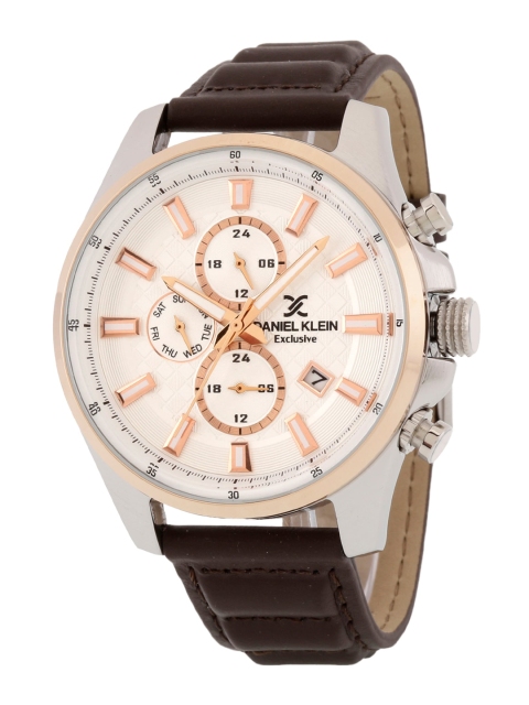 Daniel Klein Men Silver-Toned Skeleton Dial & Brown Straps Analogue Watch DK.1.12811-5
Daniel Klein Men Silver-Toned Skeleton Dial & Brown Straps Analogue Watch DK.1.12811-5