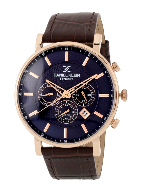 Daniel Klein Men Blue Embellished Dial & Brown Leather Straps Analogue Watch DK.1.12853-2
Daniel Klein Men Blue Embellished Dial & Brown Leather Straps Analogue Watch DK.1.12853-2