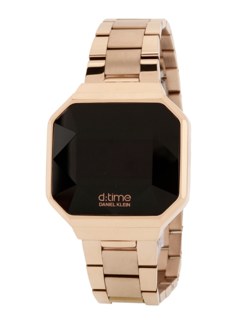 Daniel Klein Women Black Dial & Rose Gold Toned Stainless Steel Bracelet Style Straps Digital Watch
Daniel Klein Women Black Dial & Rose Gold Toned Stainless Steel Bracelet Style Straps Digital Watch