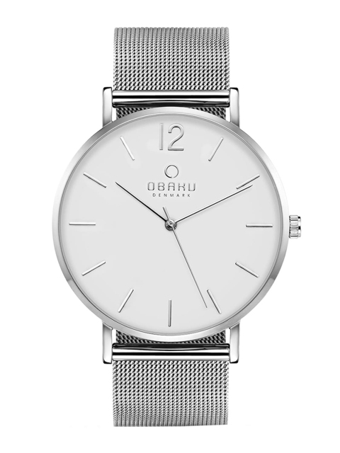 Obaku Men White Brass Dial & Silver Toned Stainless Steel Bracelet Style Straps Analogue Watch
Obaku Men White Brass Dial & Silver Toned Stainless Steel Bracelet Style Straps Analogue Watch