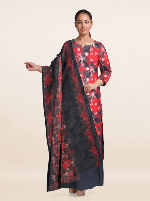 Pothys Red & Grey Printed Unstitched Dress Material 
Pothys Red & Grey Printed Unstitched Dress Material