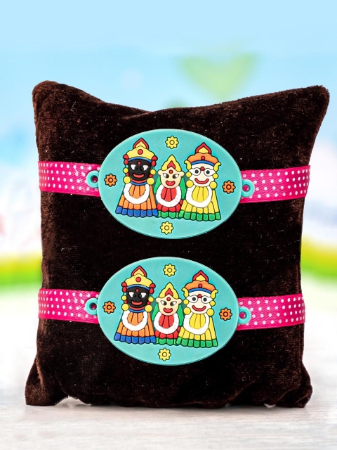TIED RIBBONS Multicoloured Set of 2 Rakhis with Card & Roli Chawal Combo Gift Pack, Multi
TIED RIBBONS Multicoloured Set of 2 Rakhis with Card & Roli Chawal Combo Gift Pack, Multi