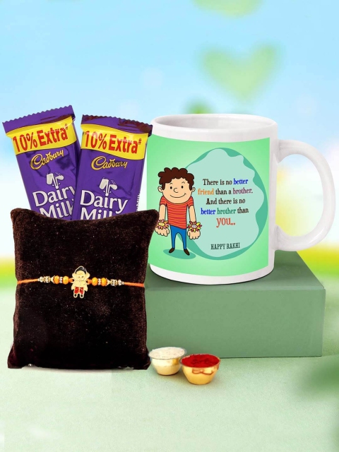 TIED RIBBONS Rakhi For Kids Boys Baby with Chocolates Mug & Roli Chawal Combo Pack, Multi
TIED RIBBONS Rakhi For Kids Boys Baby with Chocolates Mug & Roli Chawal Combo Pack, Multi