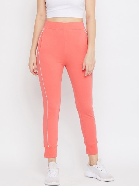 C9 AIRWEAR Women Coral Solid Slim Fit Jogger