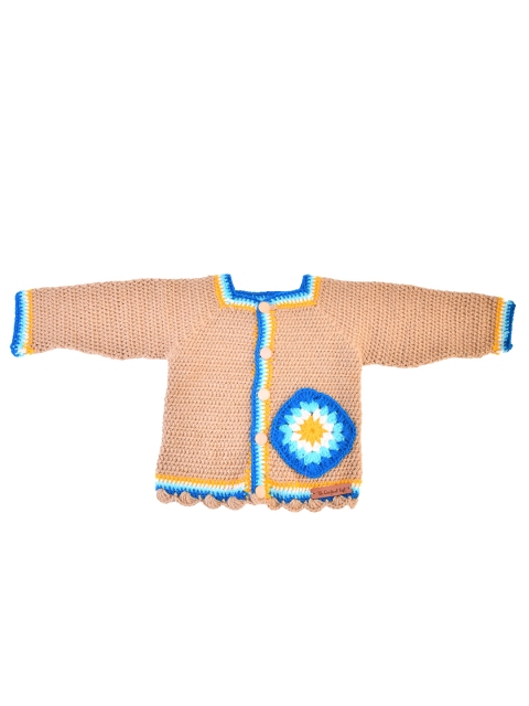 The Original Knit Unisex Kids Beige & Blue Front-Open Embroidered Detail Handmade Sweater
The Original Knit Unisex Kids Beige & Blue Front-Open Embroidered Detail Handmade Sweater
