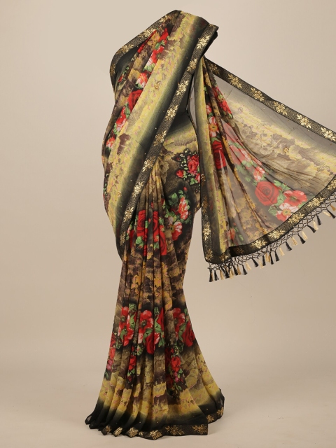 Pothys Multicoloured Floral Saree, Multi