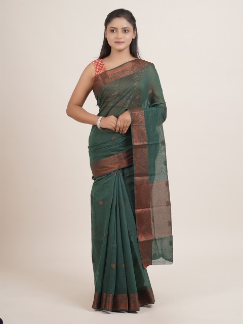 Pothys Green Woven Design Saree