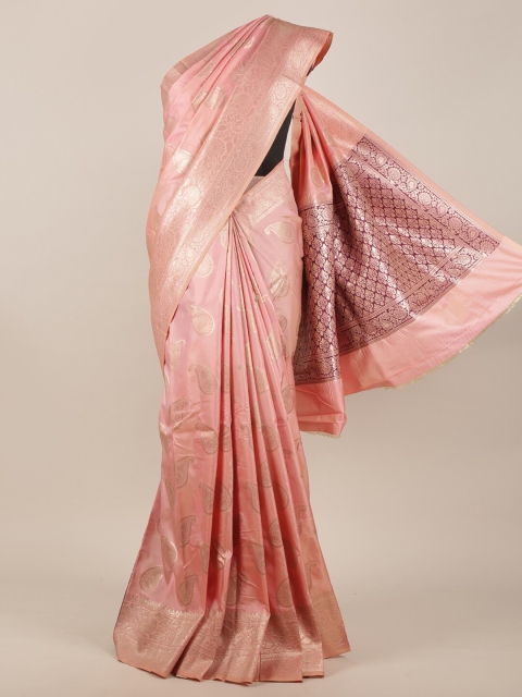 Pothys Pink Woven Design Zari Art Silk Saree