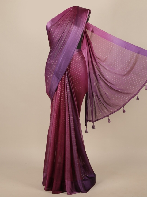 Pothys Lavender Striped Saree
