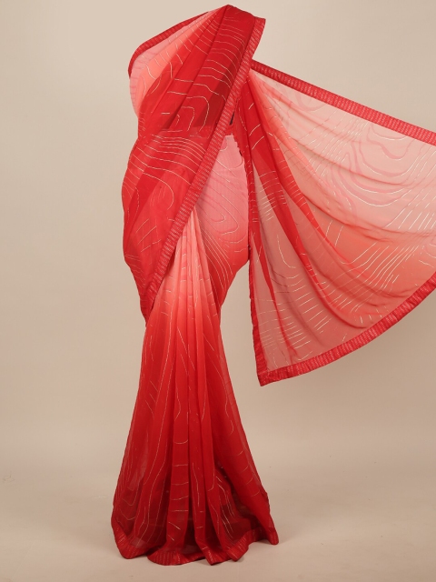 Pothys Red Printed Saree